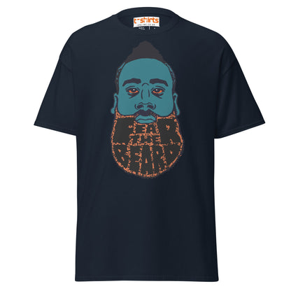James Harden Parody T-Shirt | Fear The Beard Tee - Navy - T-Shirts Online