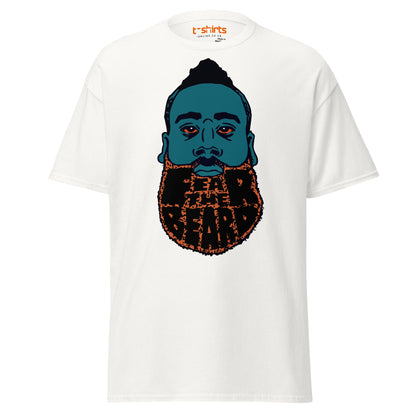 James Harden Parody T-Shirt | Fear The Beard Tee - White - T-Shirts Online
