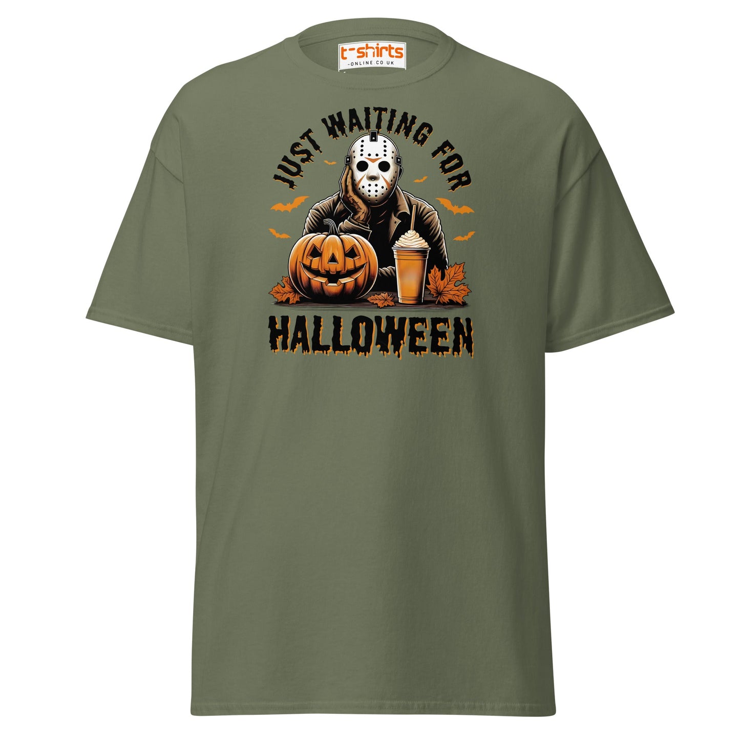 Jason Voorhees Halloween Coffee T-Shirt - Military Green - T-Shirts Online