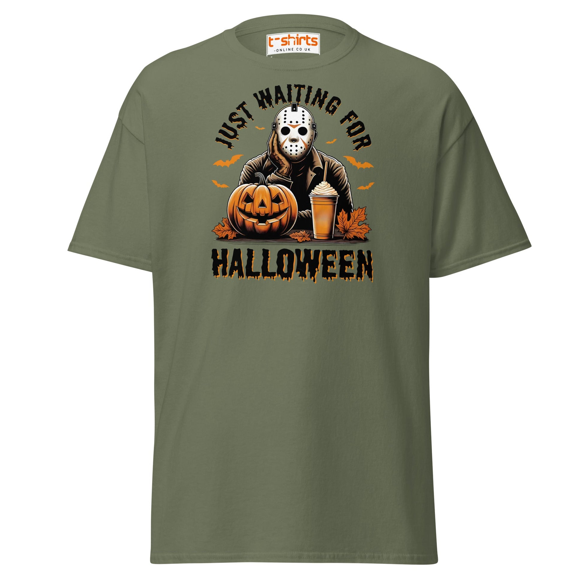 Jason Voorhees Halloween Coffee T-Shirt - Military Green - T-Shirts Online