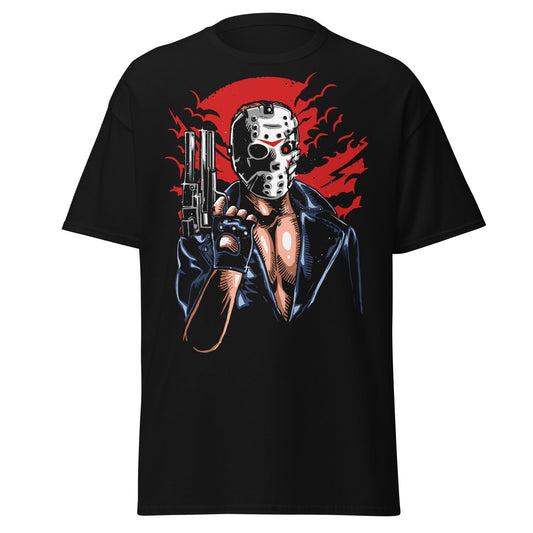 Jason vs. Terminator Mashup T-Shirt - "Will Be Back" - S - T-Shirts Online