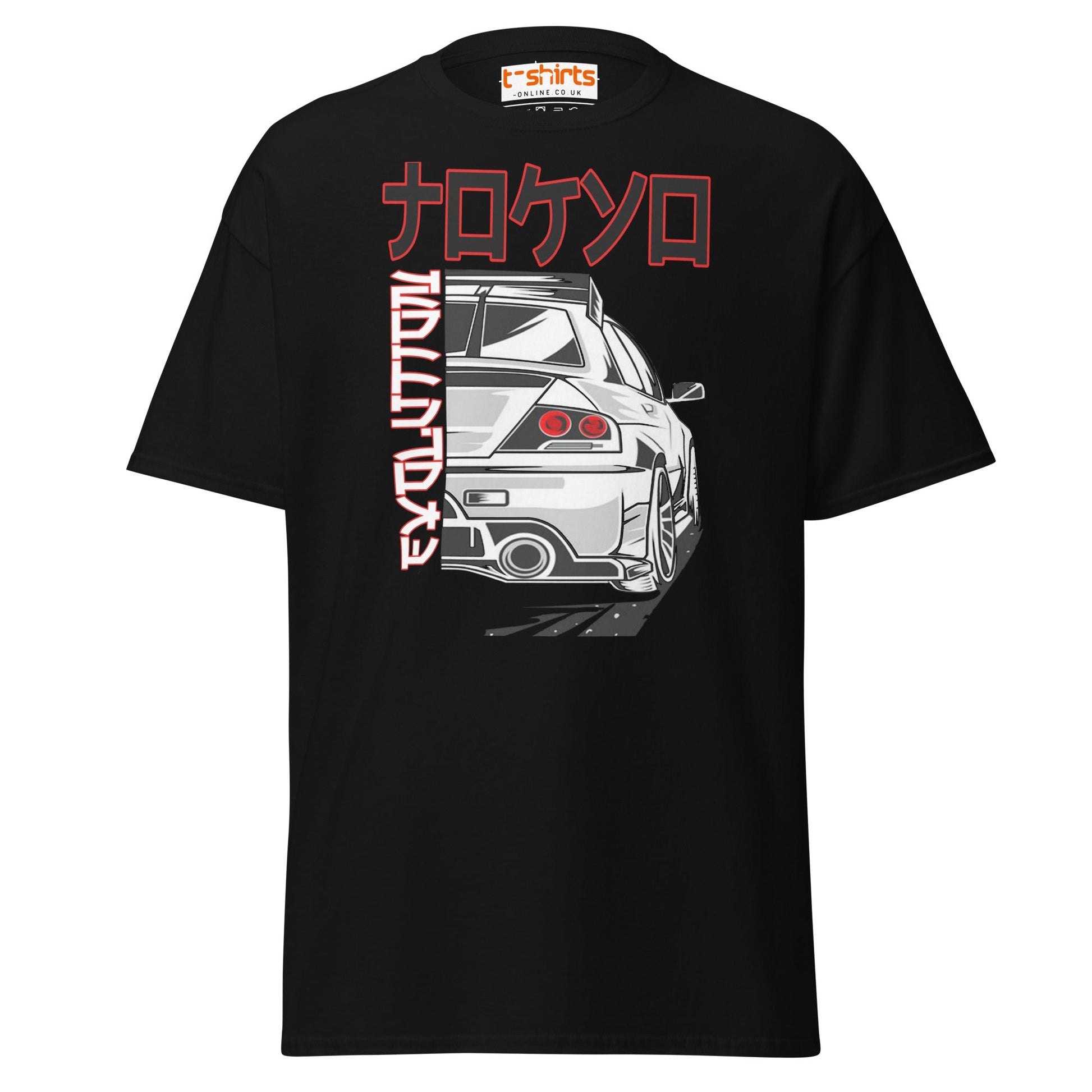JDM Drift Car T-Shirt | Japanese Kanji Streetwear Tee - Black - T-Shirts Online