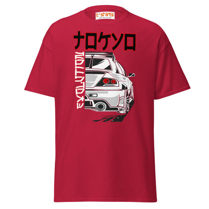 JDM Drift Car T-Shirt | Japanese Kanji Streetwear Tee - Cardinal - T-Shirts Online