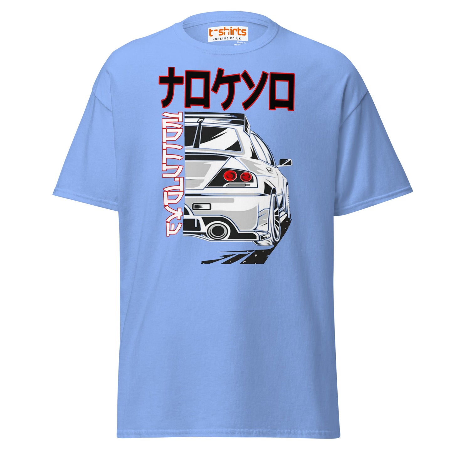 JDM Drift Car T-Shirt | Japanese Kanji Streetwear Tee - Carolina Blue - T-Shirts Online
