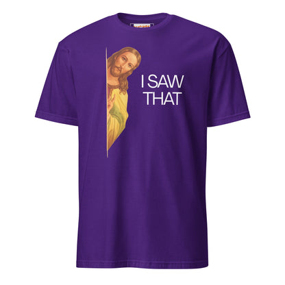 Jesus Saw That T-Shirt | Funny Tee - Purple - T-Shirts Online