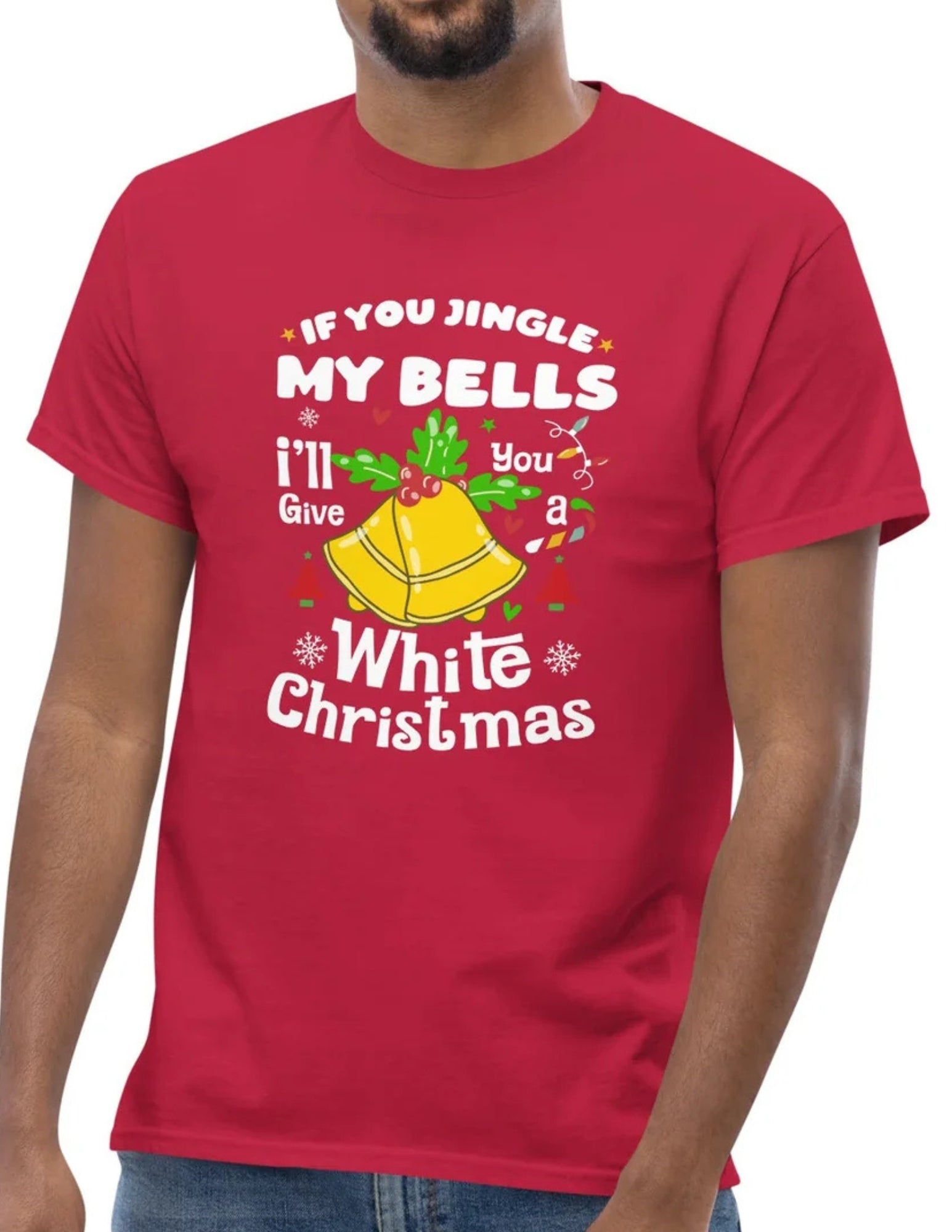 Jingle My Bells | Adult T Shirt - Black - T-Shirts Online