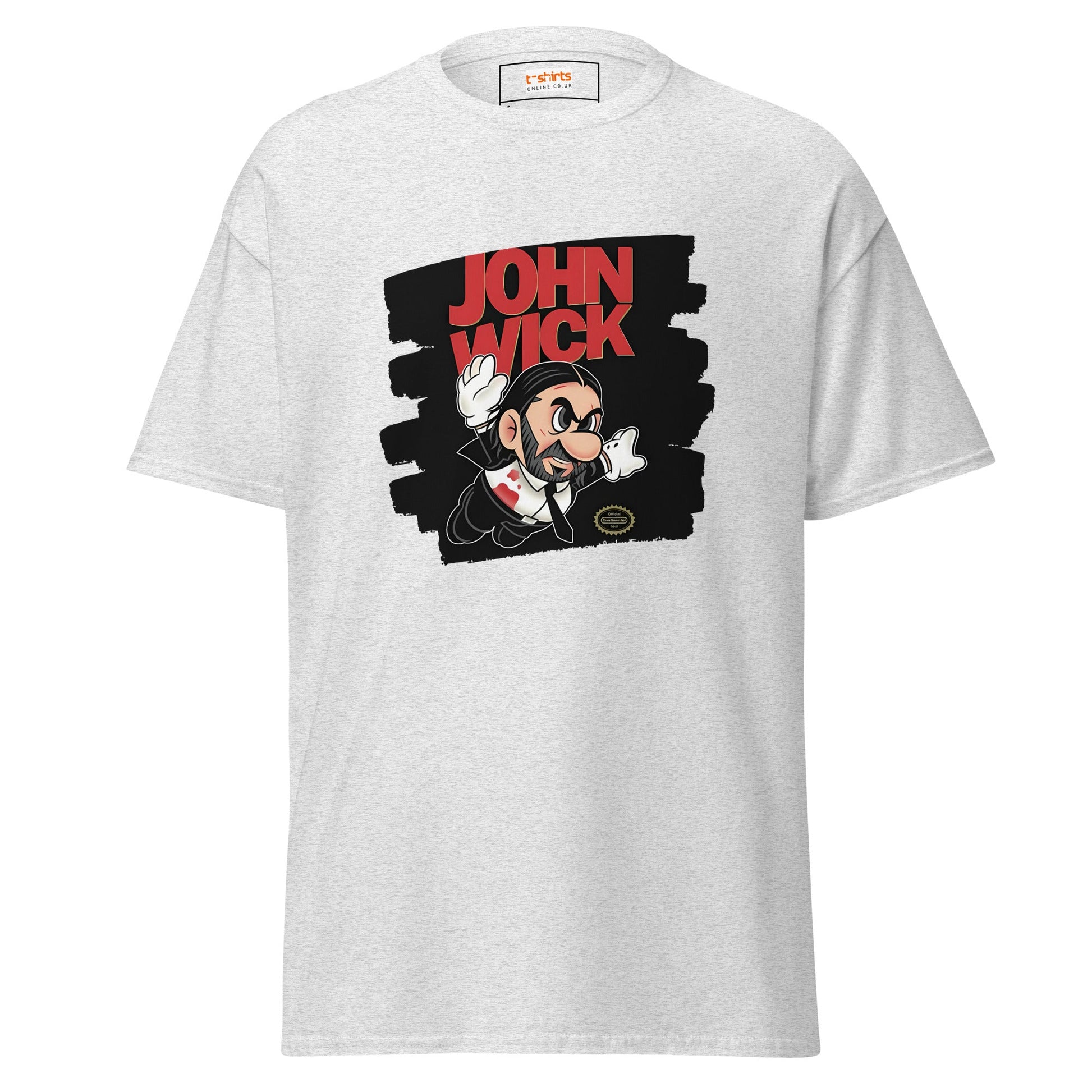 John Wick | Mashup Gamer Movie T-Shirt - Ash - T-Shirts Online