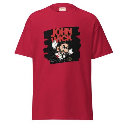 John Wick | Mashup Gamer Movie T-Shirt - Cardinal - T-Shirts Online