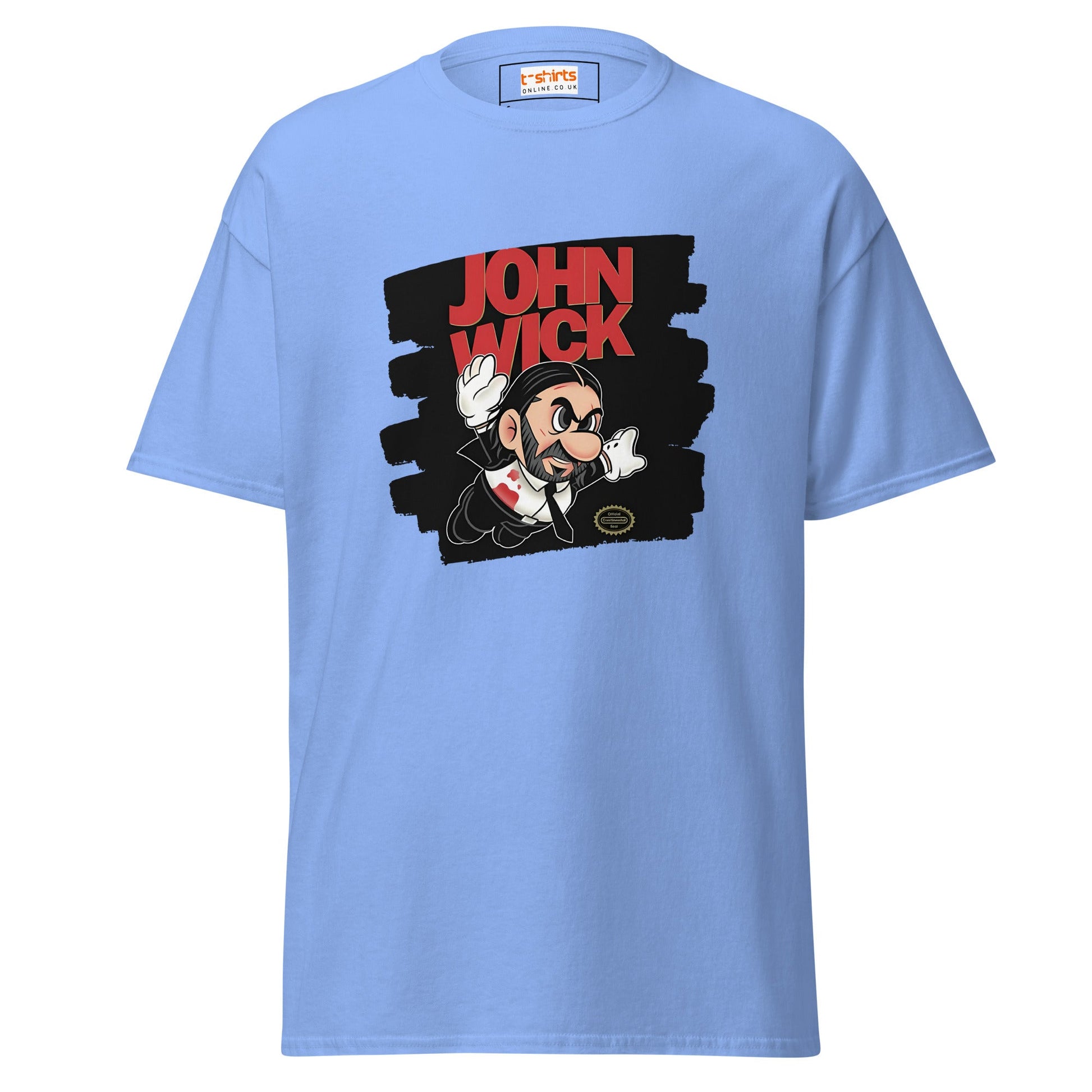 John Wick | Mashup Gamer Movie T-Shirt - Carolina Blue - T-Shirts Online