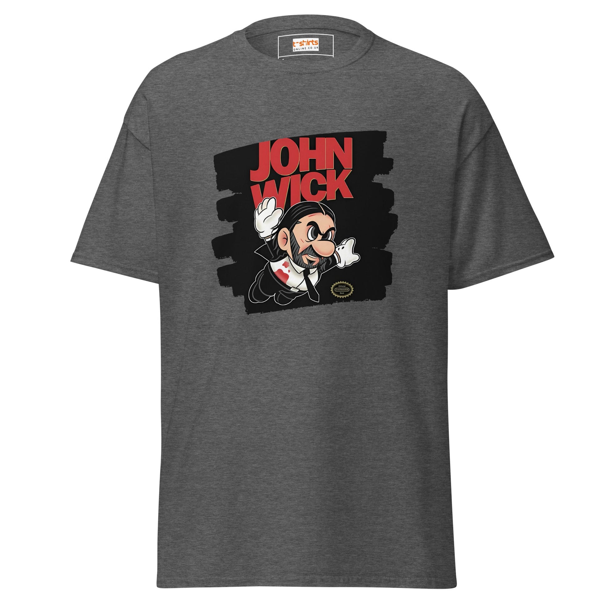 John Wick | Mashup Gamer Movie T-Shirt - Dark Heather - T-Shirts Online