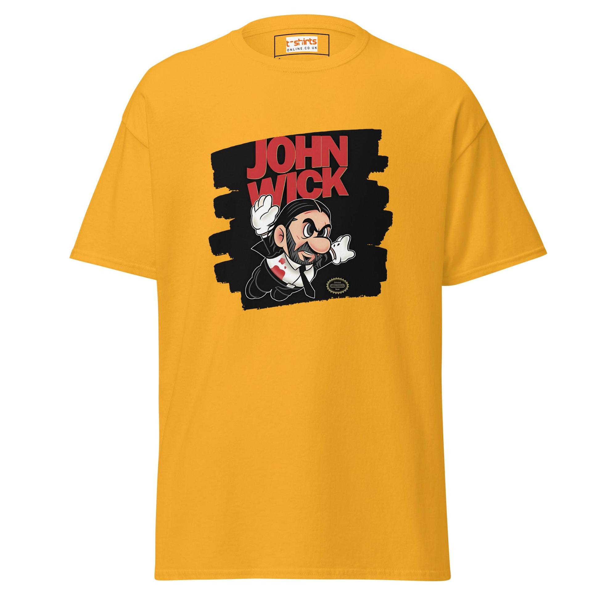 John Wick | Mashup Gamer Movie T-Shirt - Gold - T-Shirts Online