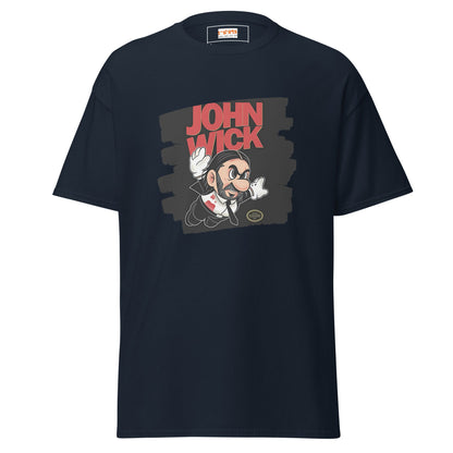 John Wick | Mashup Gamer Movie T-Shirt - Navy - T-Shirts Online