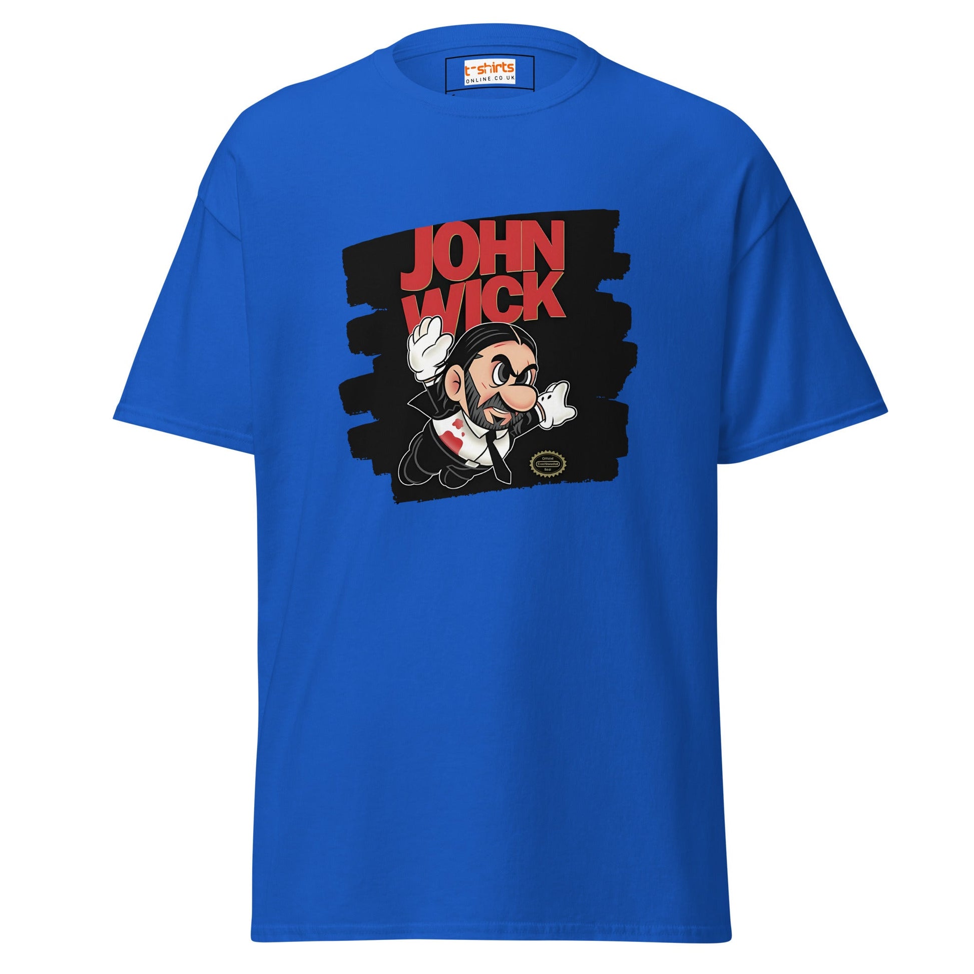 John Wick | Mashup Gamer Movie T-Shirt - Royal - T-Shirts Online