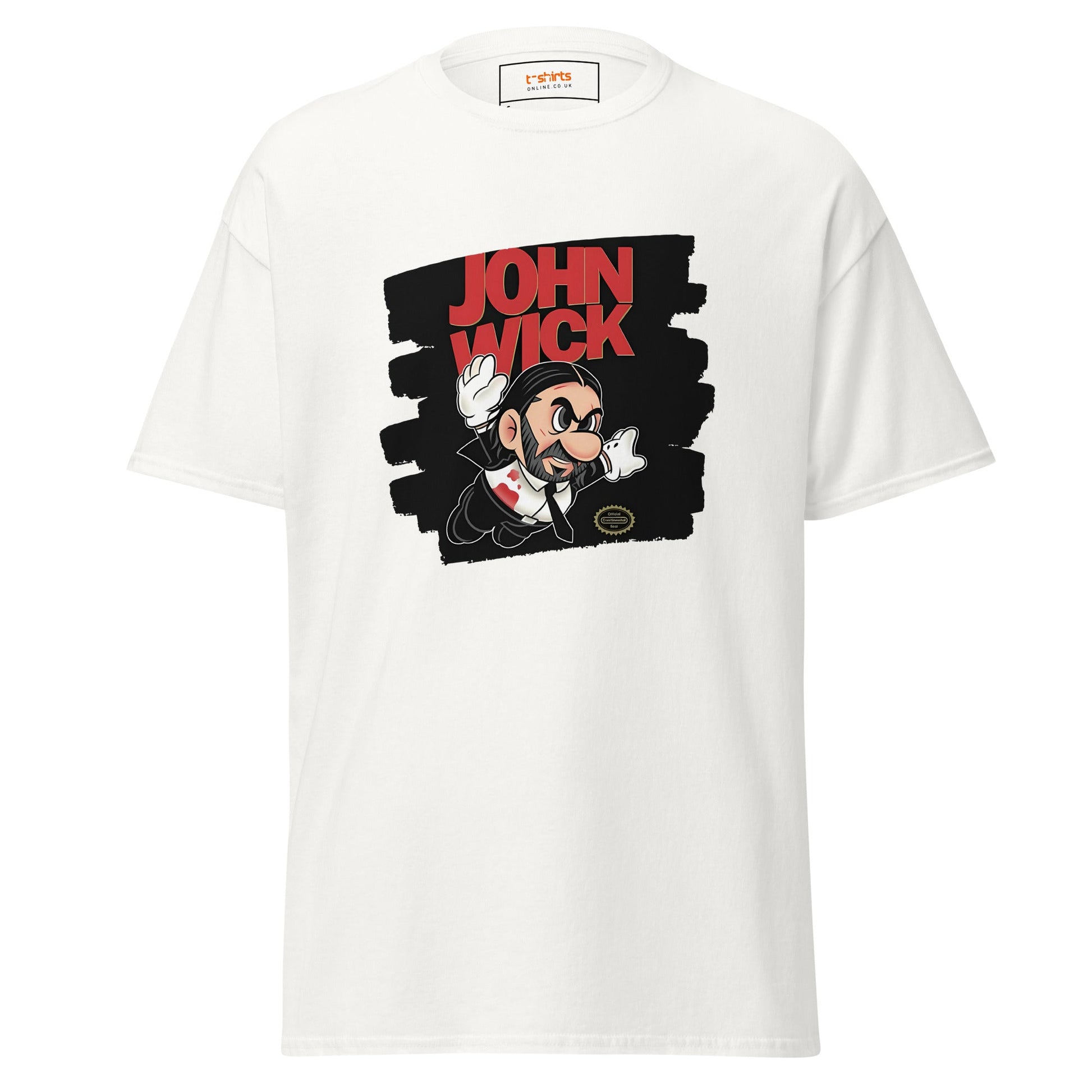 John Wick | Mashup Gamer Movie T-Shirt - White - T-Shirts Online