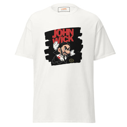 John Wick | Mashup Gamer Movie T-Shirt - White - T-Shirts Online