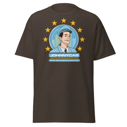 Johnnycab T-Shirt - Total Recall Automated Taxi Parody - Dark Chocolate - T-Shirts Online