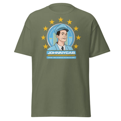 Johnnycab T-Shirt - Total Recall Automated Taxi Parody - Military Green - T-Shirts Online