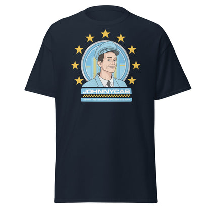 Johnnycab T-Shirt - Total Recall Automated Taxi Parody - Navy - T-Shirts Online