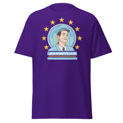 Johnnycab T-Shirt - Total Recall Automated Taxi Parody - Purple - T-Shirts Online