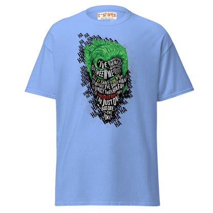 Joker One Bad Day Typography T-Shirt - Carolina Blue - T-Shirts Online