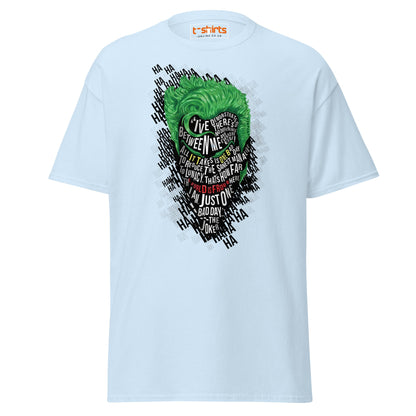 Joker One Bad Day Typography T-Shirt - Light Blue - T-Shirts Online