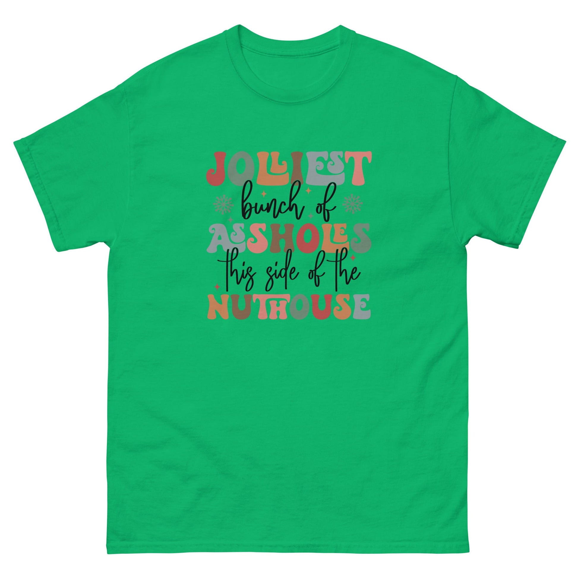 Jolly Christmas | Funny Xmas T-Shirt - Irish Green - T-Shirts Online