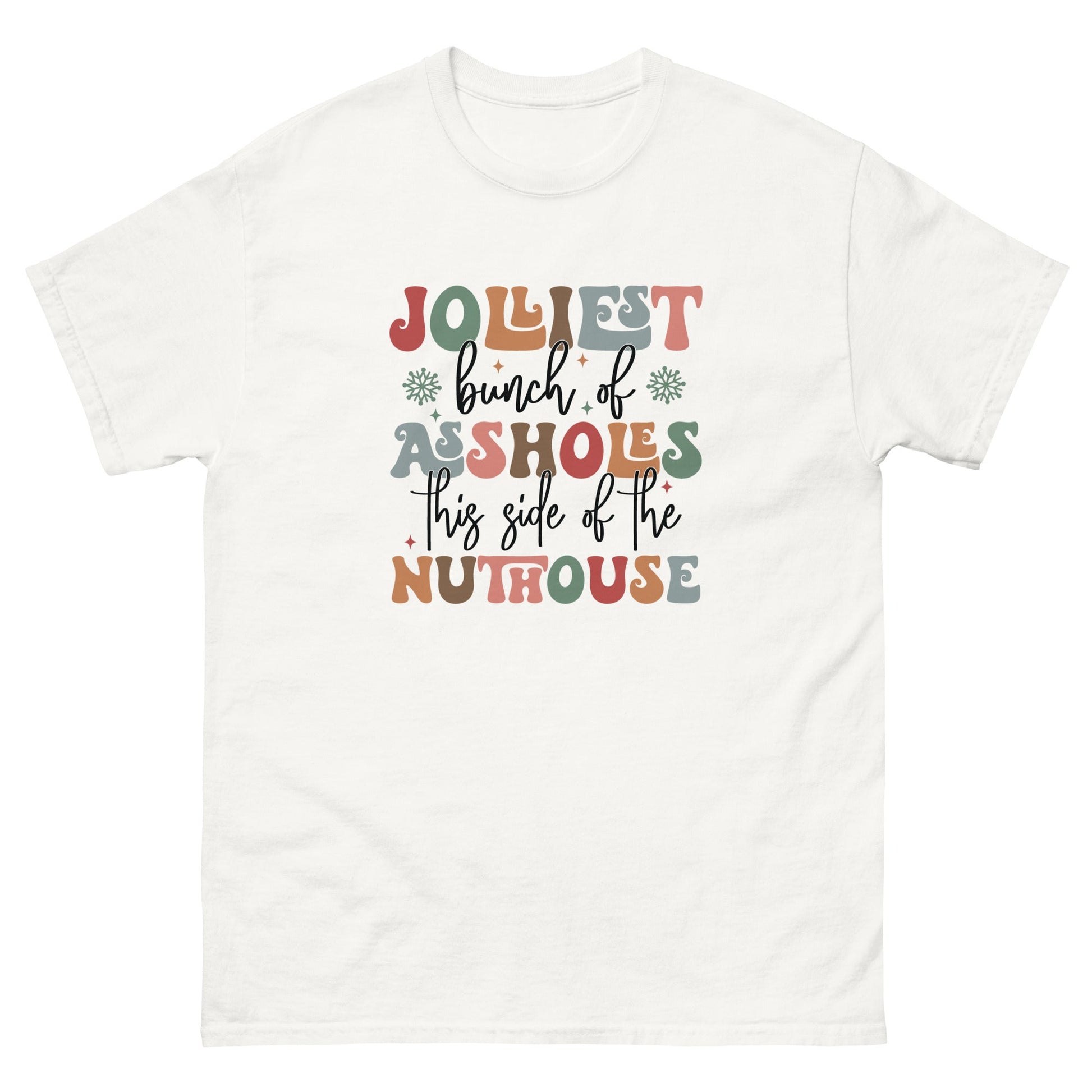 Jolly Christmas | Funny Xmas T-Shirt - White - T-Shirts Online