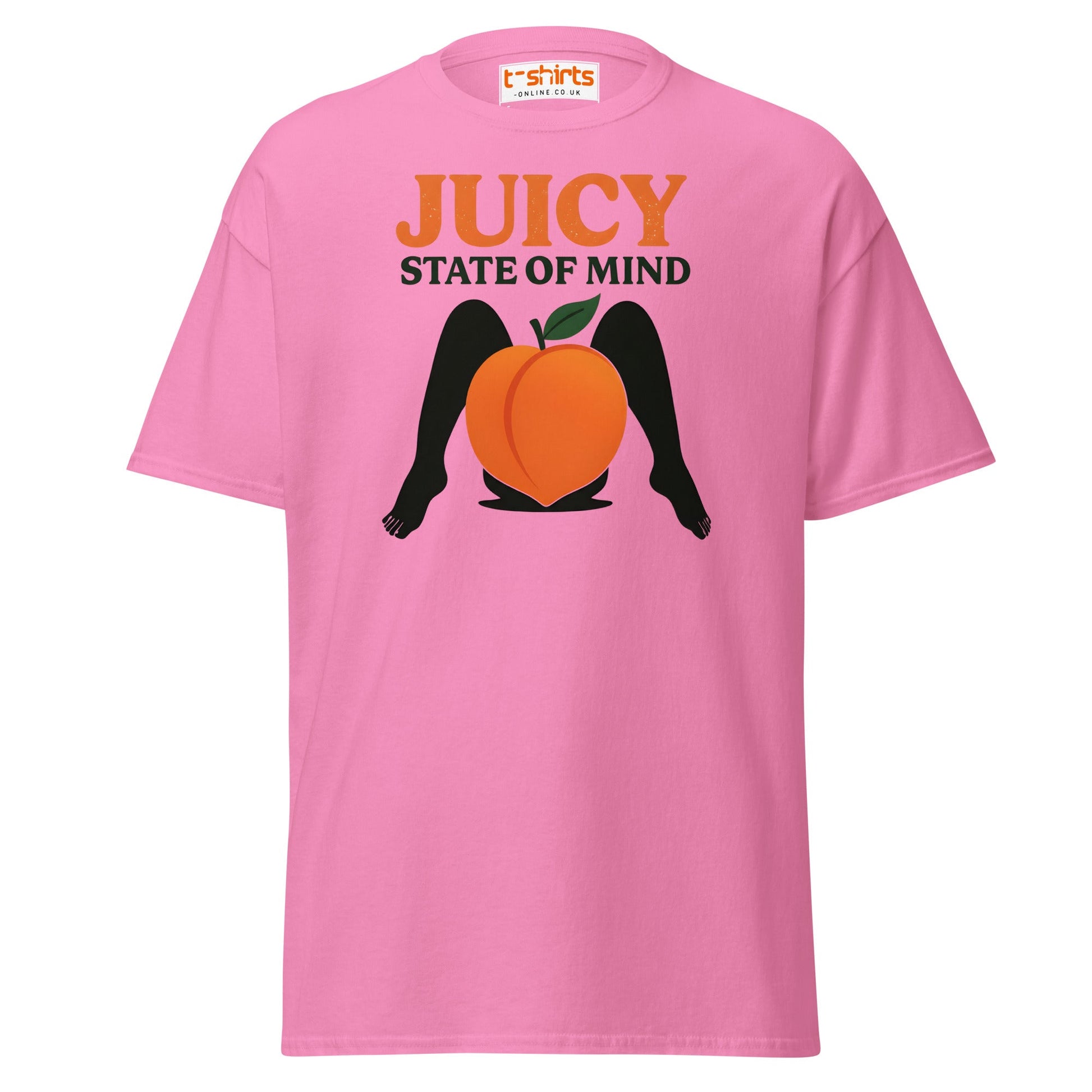 Juicy State of Mind T-Shirt – Funny Peach Adult Tee - Azalea - T-Shirts Online