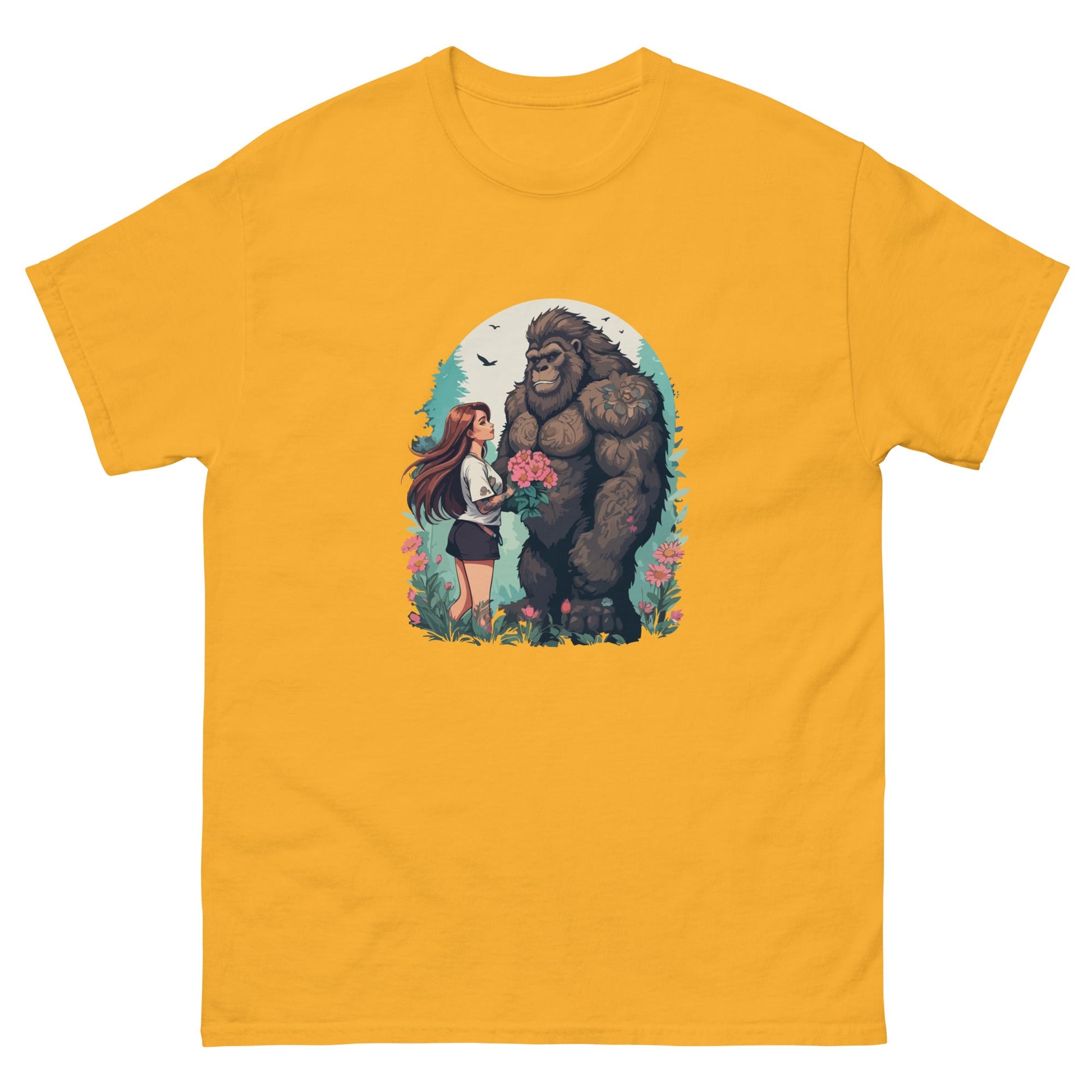 Just a Girl & Her Gorilla | Adult T-Shirt - T-Shirts Online