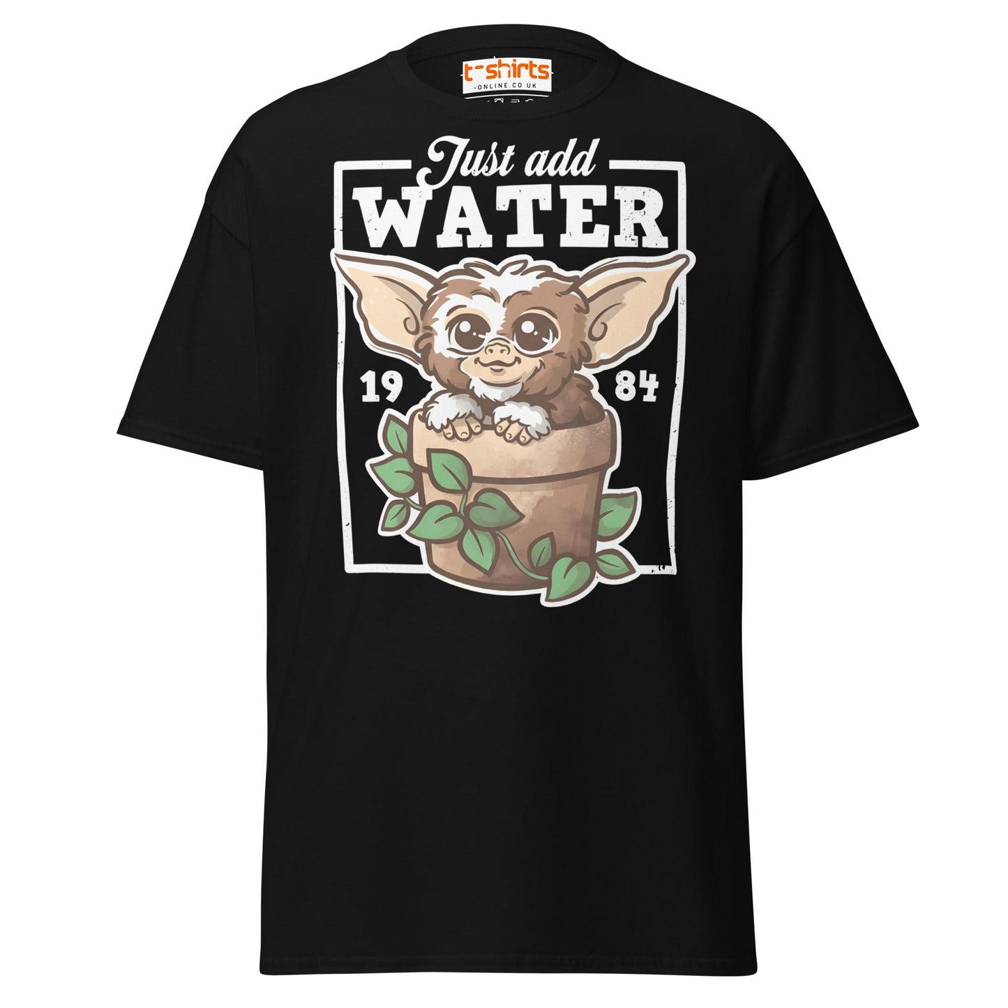 Just Add Water T-Shirt – Cute Retro Creature Tee - Black - T-Shirts Online