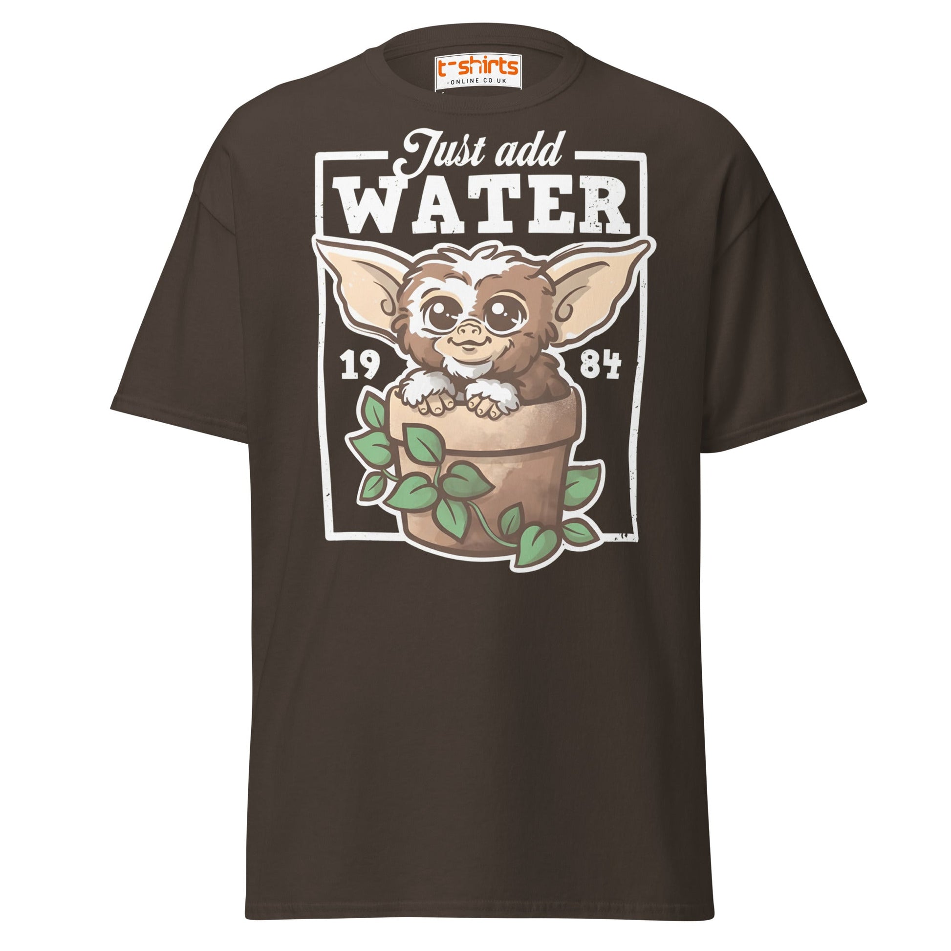 Just Add Water T-Shirt – Cute Retro Creature Tee - Dark Chocolate - T-Shirts Online