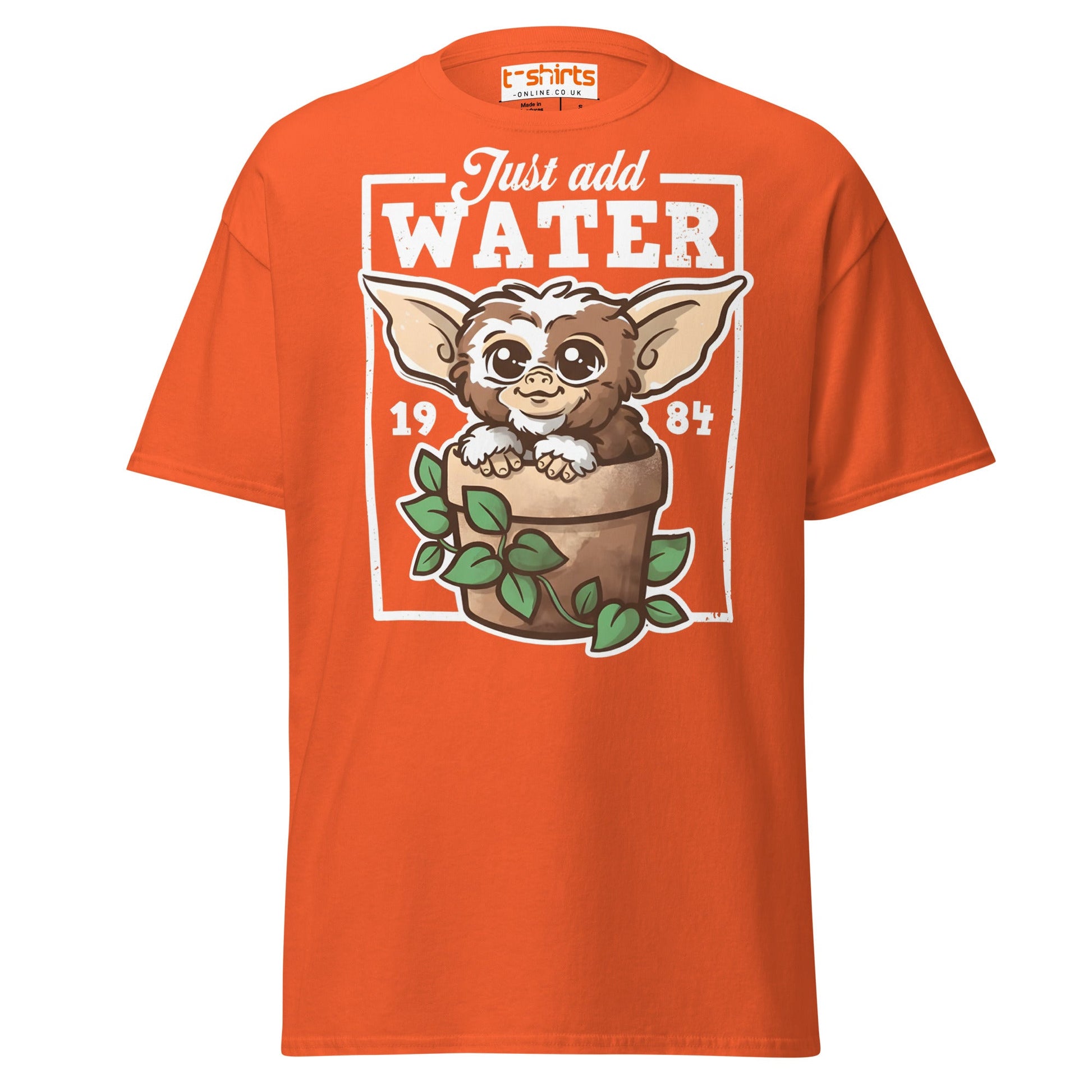 Just Add Water T-Shirt – Cute Retro Creature Tee - Orange - T-Shirts Online