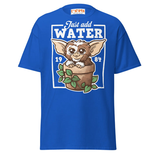 Just Add Water T-Shirt – Cute Retro Creature Tee - Royal - T-Shirts Online