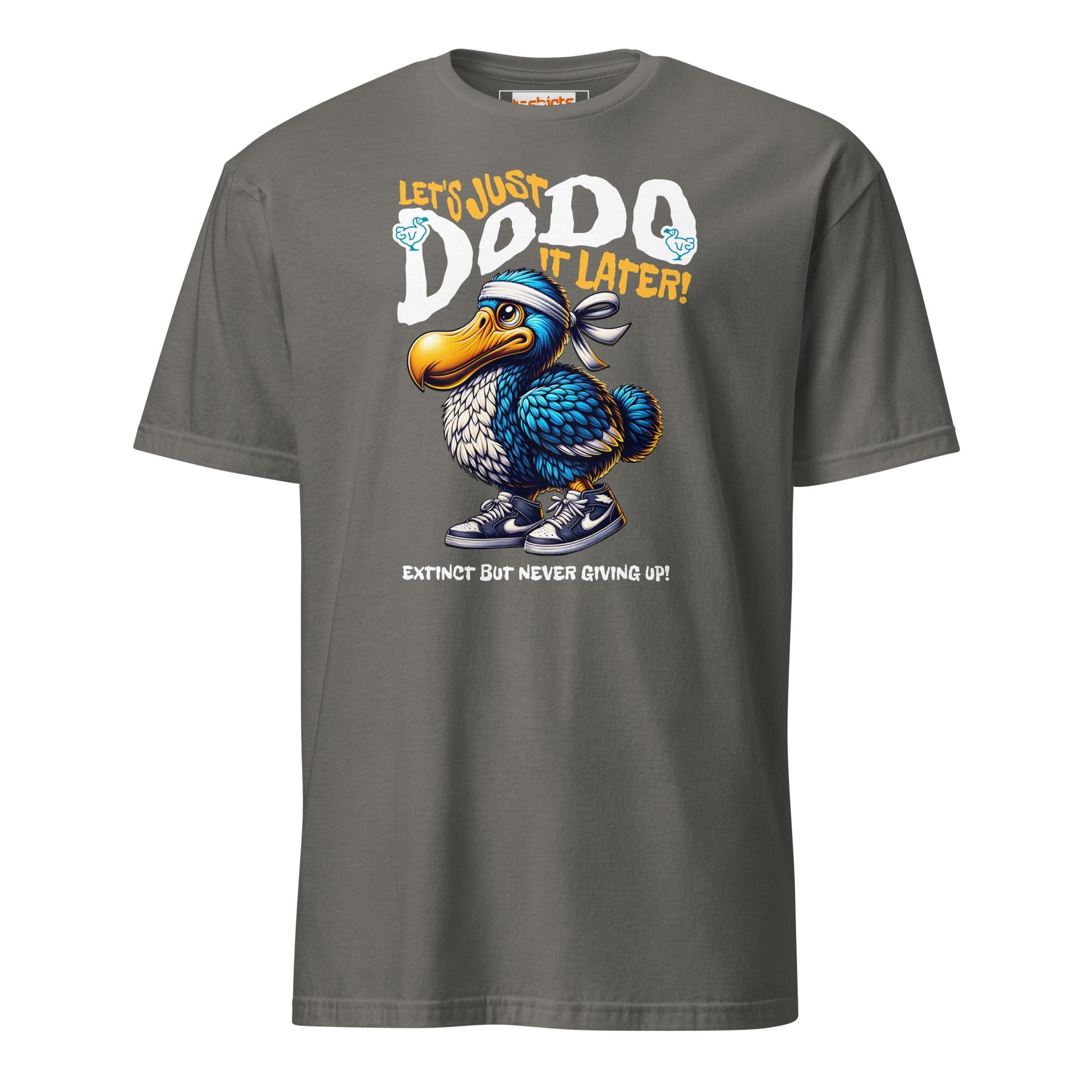 Just Dodo it Later T-Shirt | Dodo T-shirt - Charcoal - T-Shirts Online