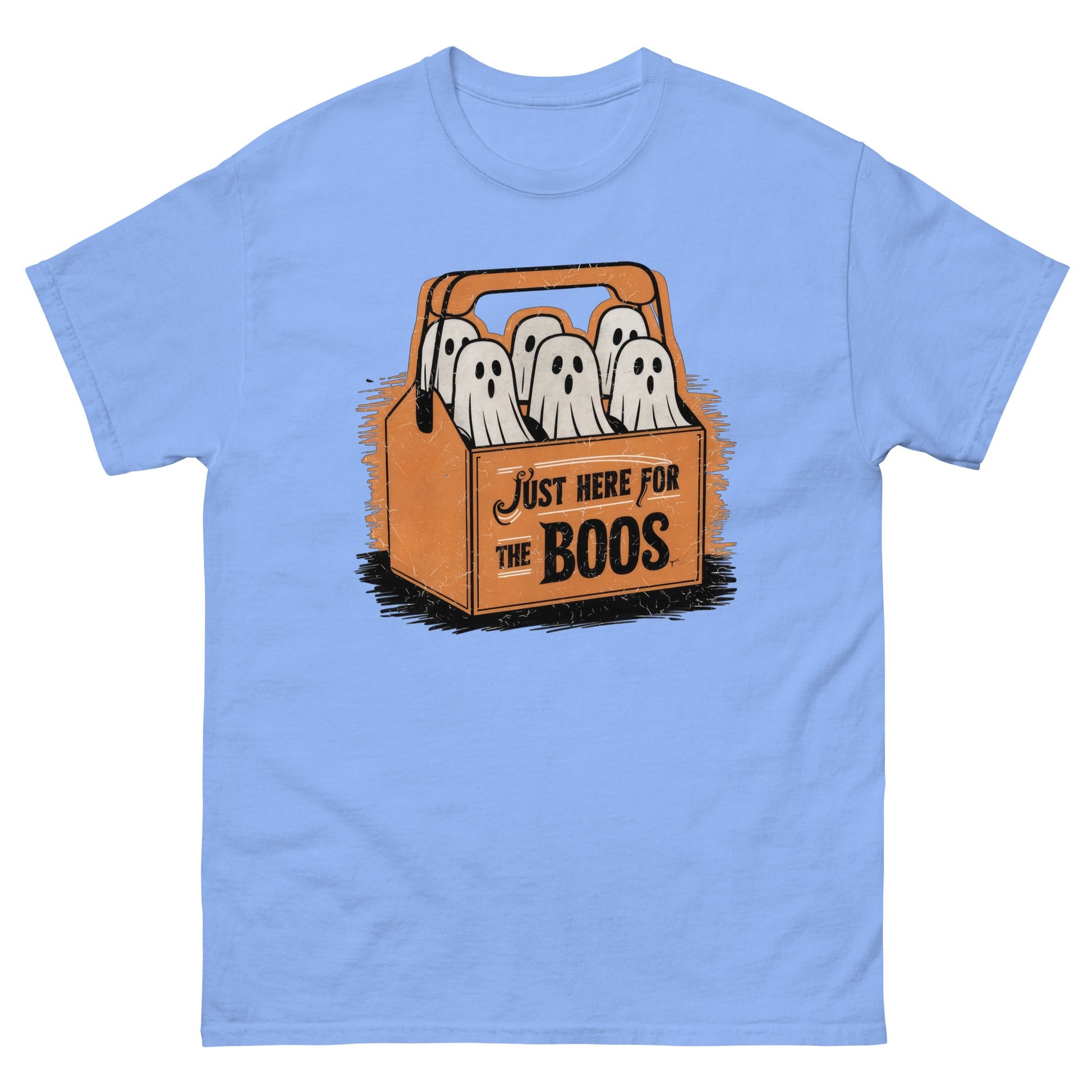 Just Here For The Boo's | Halloween T-Shirt - Carolina Blue - T-Shirts Online