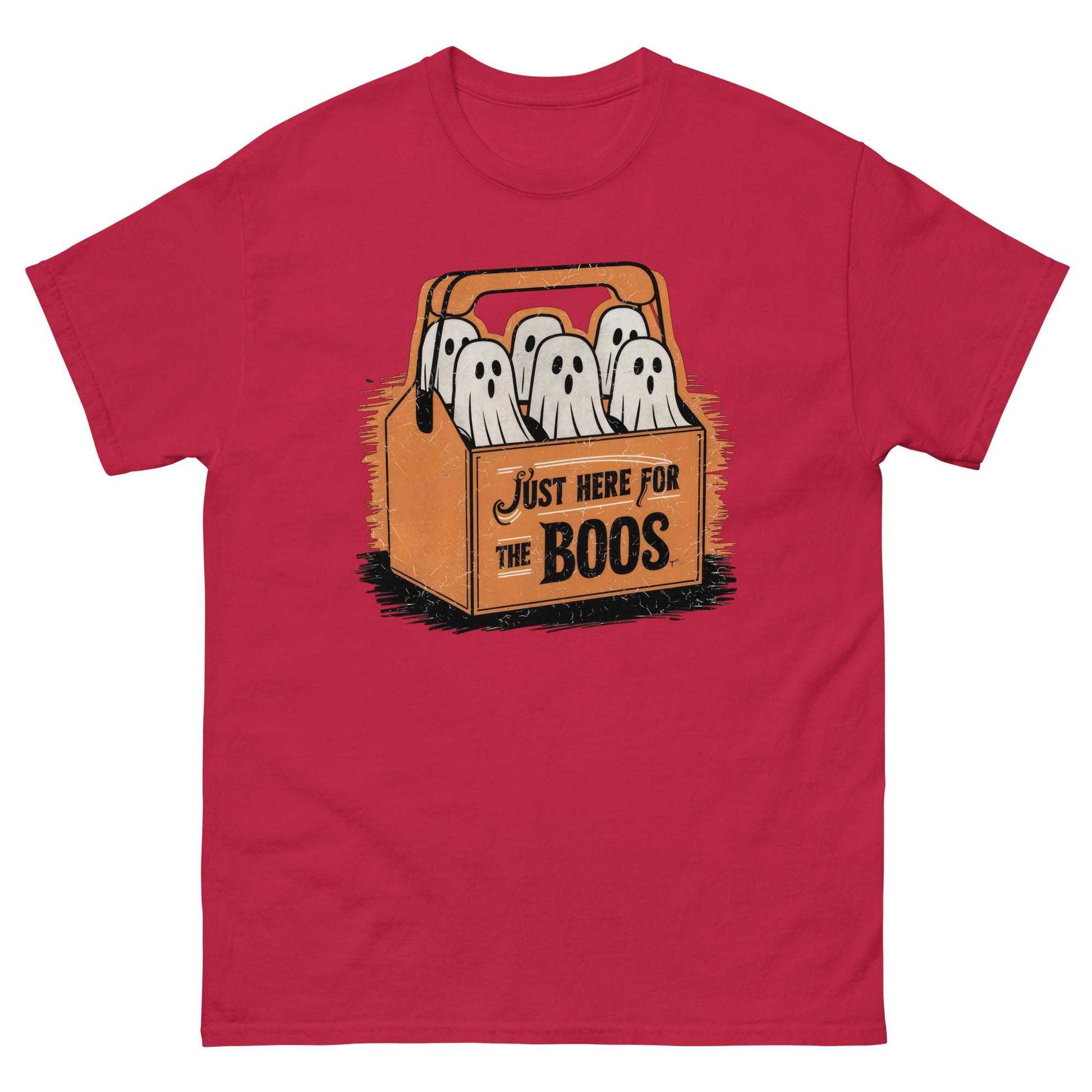 Just Here For The Boo's | Halloween T-Shirt - Cardinal - T-Shirts Online