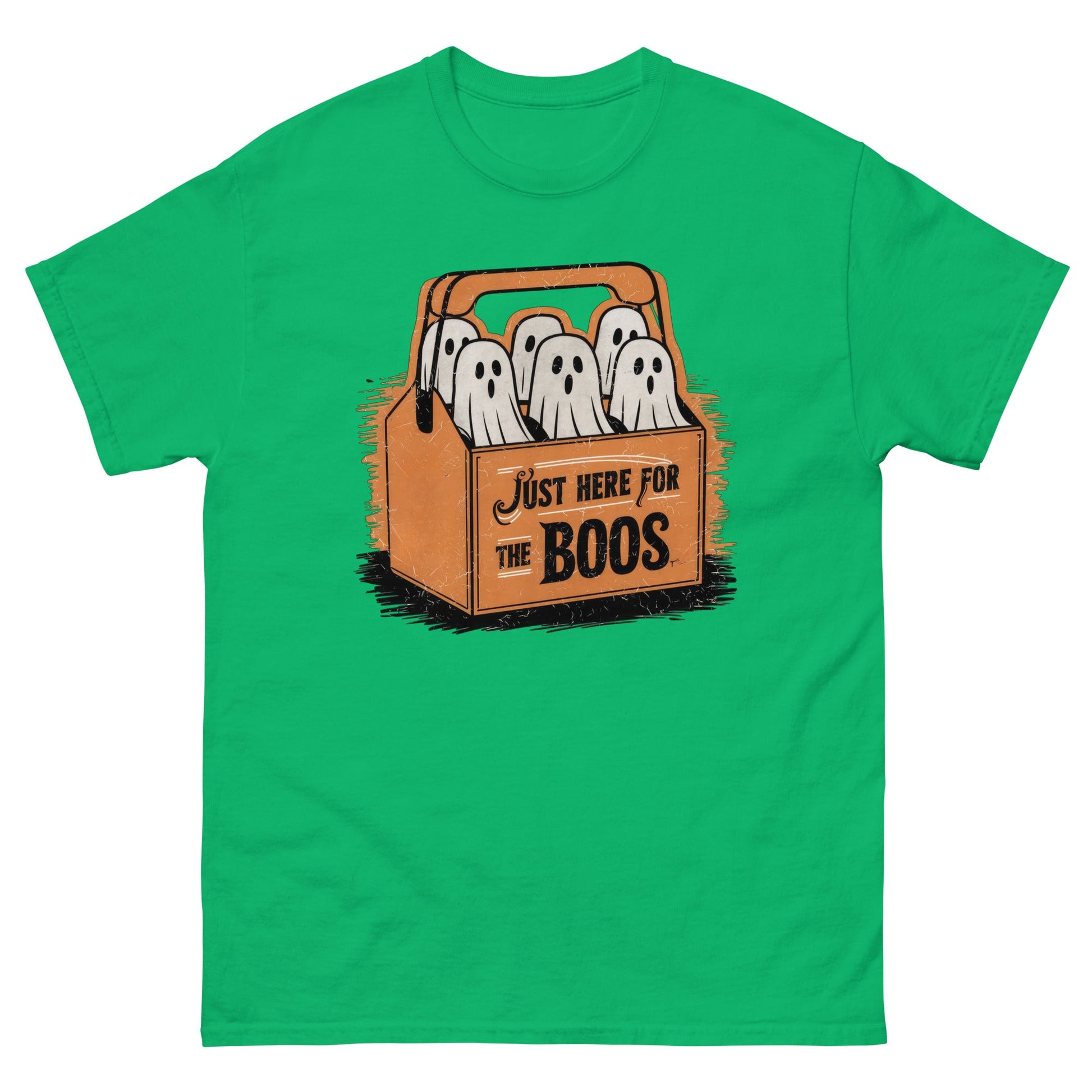 Just Here For The Boo's | Halloween T-Shirt - Irish Green - T-Shirts Online