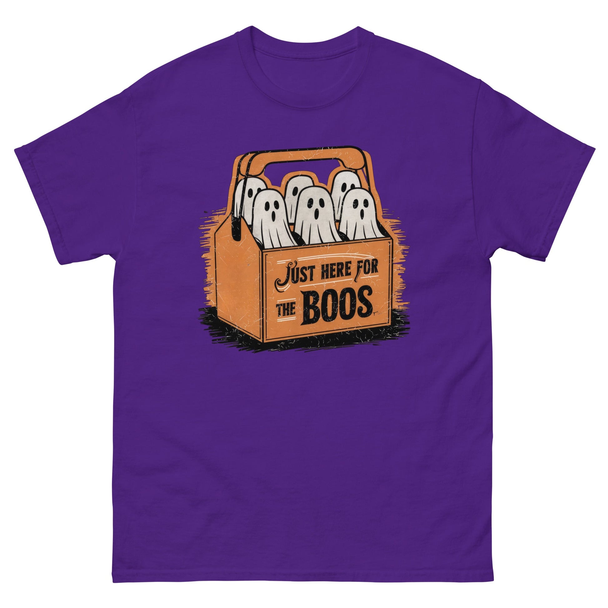 Just Here For The Boo's | Halloween T-Shirt - Purple - T-Shirts Online