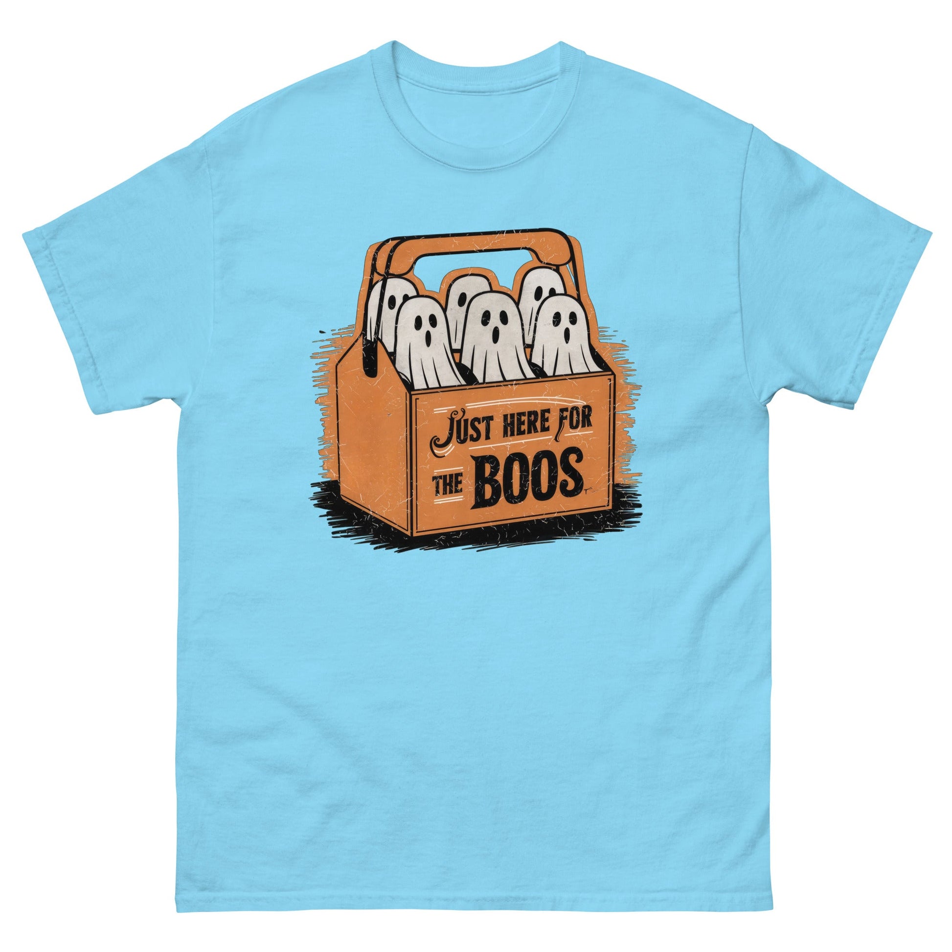 Just Here For The Boo's | Halloween T-Shirt - Sky - T-Shirts Online