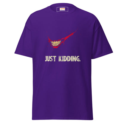 Just Kidding | Horror T-Shirt - Purple - T-Shirts Online