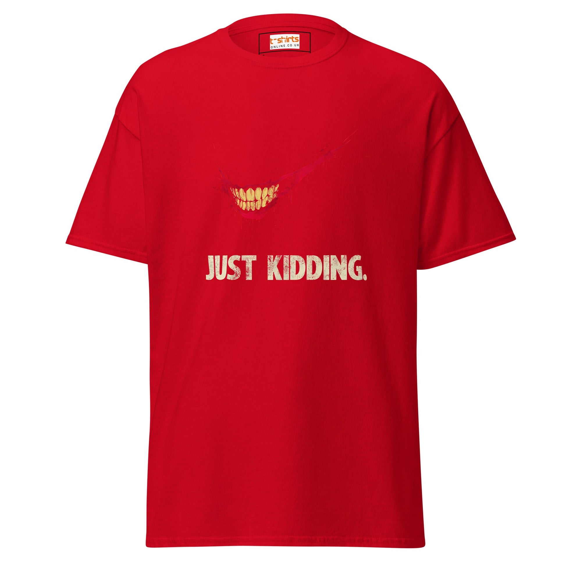 Just Kidding | Horror T-Shirt - Red - T-Shirts Online