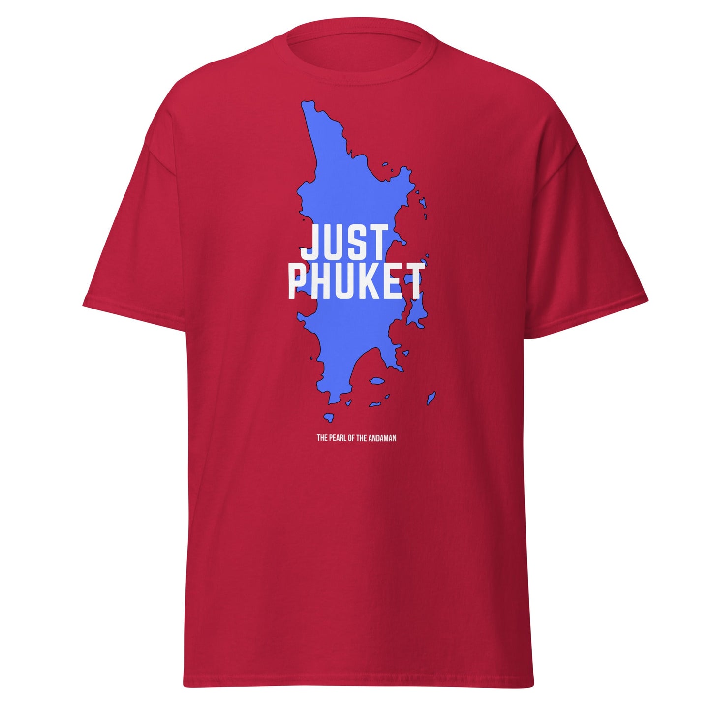 Just Phuket T-Shirt - Pearl of the Andaman Thailand Tee - Cardinal - T-Shirts Online