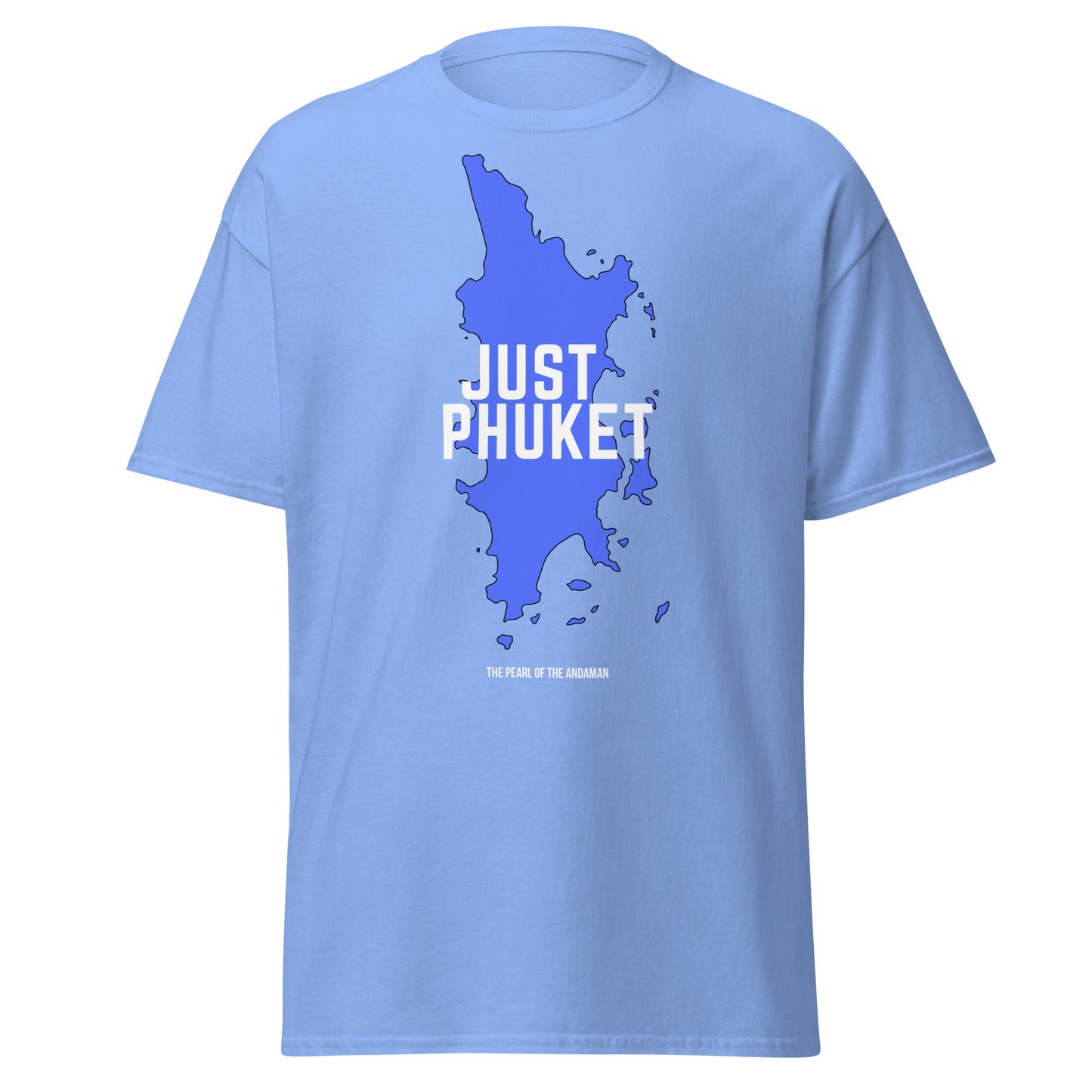 Just Phuket T-Shirt - Pearl of the Andaman Thailand Tee - Carolina Blue - T-Shirts Online