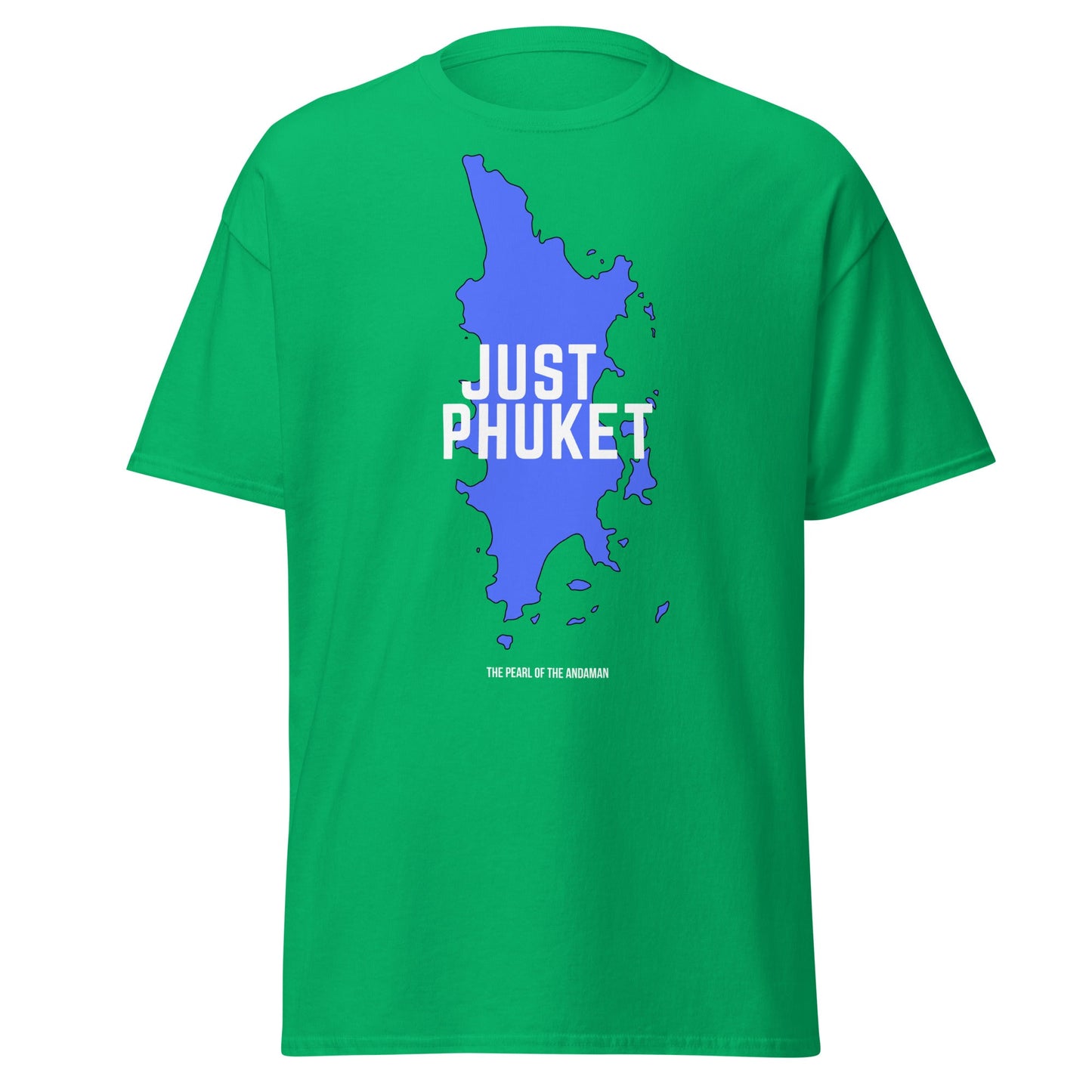 Just Phuket T-Shirt - Pearl of the Andaman Thailand Tee - Irish Green - T-Shirts Online