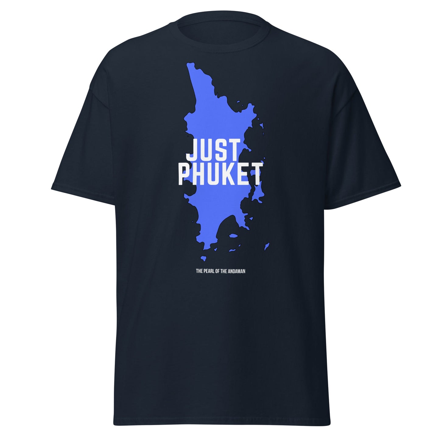 Just Phuket T-Shirt - Pearl of the Andaman Thailand Tee - Navy - T-Shirts Online
