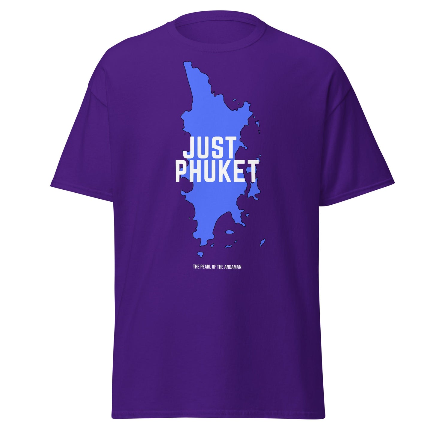 Just Phuket T-Shirt - Pearl of the Andaman Thailand Tee - Purple - T-Shirts Online