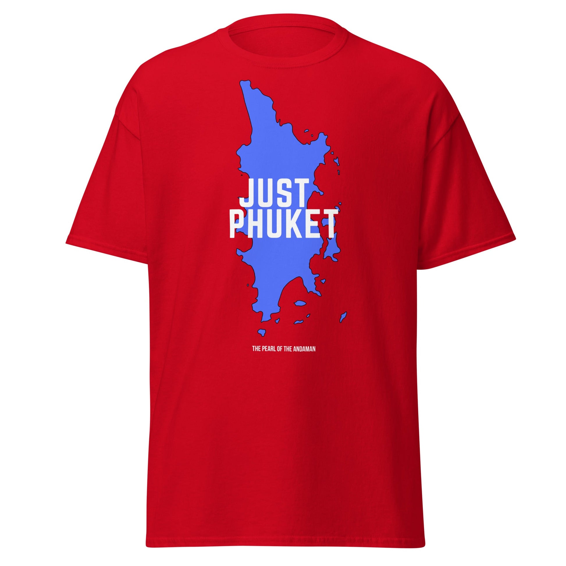 Just Phuket T-Shirt - Pearl of the Andaman Thailand Tee - Red - T-Shirts Online