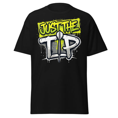 Just The Tip Dart T-Shirt - Funny Graffiti Darting Tee - Black - T-Shirts Online
