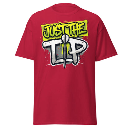 Just The Tip Dart T-Shirt - Funny Graffiti Darting Tee - Cardinal - T-Shirts Online
