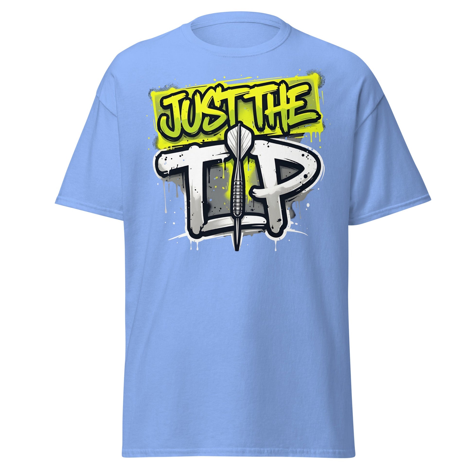 Just The Tip Dart T-Shirt - Funny Graffiti Darting Tee - Carolina Blue - T-Shirts Online